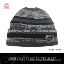 wholesale high quality fashion style acrylic knitted hats with beard knit hat